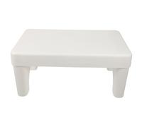 ibasenice Taburete De Inodoro para Defecar Adultos, Antideslizante, Material Robusto, Tamaño Cómodo, Blanco, para Baño y Uso Doméstico,