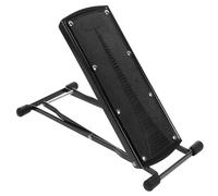 ibasenice Taburete Reposapiés Práctico y Almacenamiento Único de Metal Negro Diseño Plegable Carga Máxima 75kg de Pedicura para Uso Personal y Entrenamiento en Pedicura