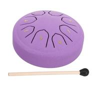 ibasenice Tambor De Lengua De Acero Mini Notas Con Percusión Instrumento Musical Para Adultos y Niño Niña Color Morado