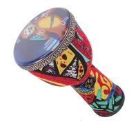 ibasenice Tambor Djembe Africano Colorido De Instrumento De Percusión Para Principiantes y Adultos Para Celebraciones Musicales y Actuaciones