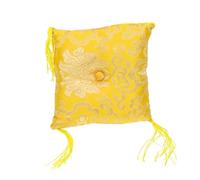 ibasenice Tapete Inferior Cuadrado Para Cuenco Tibetano 16 Cm, Almohadilla Decorativa De Tela Para Cuencos De Templo, Accesorio Ligero y Portátil Para Meditación y Práctica Budista