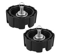 ibasenice Tapones de Tanque de Combustible para Motor Borda 24l, Diseño de Sellado Optimizado, Material Plástico Negro, Instalación Sencilla, Paquete de 2 Unidades