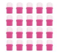 ibasenice Tapones y de para 20 Profesionales Uñas Remojo Profesional Piezas de Silicona Plástico Cómodos y Prácticos para Uso en Salón de Manicura