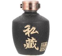 ibasenice Tarro Casera Casa Licor de Cerámica de Sellado Botella para Vacía de 1 Jin Tapa, Recipiente Seguro para Almacenamiento y Elaboración Alcohol de Bebidas