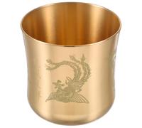 ibasenice Taza de Cobre Elegante y Multifuncional Superficie Lisa, Diseño Retro Creativo Adecuado para Celebrar Cumpleaños y Navidad Varios estilos