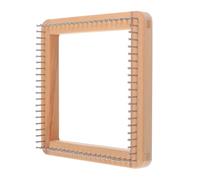 ibasenice Telar de Madera Cuadrado 20x20 Cm para Tejer Bufandas, Sombreros y Chales, Máquina de Tejer DIY Clavijas, Herramienta Artesanal para Manualidades Creativas