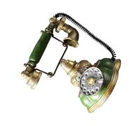 ibasenice Teléfono Antiguo de Disco de Resina Diseño Retro y Multifuncional para Decoración del Hogar, Resistente a Deformaciones y Estilo Vintage Clásico