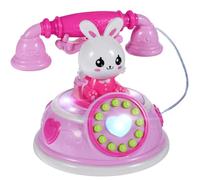 ibasenice Telefono Falso Teléfono Fijo Rotatorio Accesorio de Teléfono Rotatorio Teléfono con Luz Rotativa Teléfono de Simulación para Ni?os Teléfono Fijo Retro