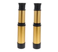ibasenice Telescopio de Juguete Retro Pirata para Niños, Pequeño Monocular Ajustable de Mano, Color Dorado, Portátil para Aprendizaje Científico y Actividades Educativas, Pack de 2 Unidades