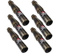 ibasenice Telescopio Pirata Monocular 7.28 Pulgadas para Niños, 6 Piezas, Accesorio Ligero para Fiestas Temáticas y Exploración Educativa Al Aire Libre