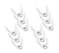 ibasenice Tenedores Giratorios Compatibles Generales 12 de Acero Inoxidable Resistentes la Corrosión para Horno y Parrilla para Asar Pollo, Carne y Pescado en Fiestas