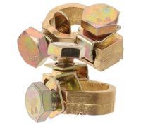 ibasenice Terminales de Conexión para Batería de Coche 2 Unidades, Adaptadores para Postes Positivo y Negativo, Abrazaderas Resistentes para Cables de Batería, Compatibles Autos, Camiones