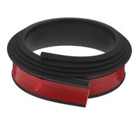 ibasenice Tira Adhesiva de Moldura de Ceja de Rueda de Goma Negra 3.5 Cm Textura de Fibra de Carbono, Protector de Guardabarros para Coche, Resistente a Impactos y Adecuada para Uso