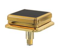 ibasenice Tirador Giratorio Redondo para Caja Fuerte Vintage de Acero Inoxidable 7.5x7.5x6.5 Cm Tecnología de Contraseña y Apertura Rápida para Oficina y Estudio