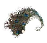 ibasenice Tocado Pinza Pelo de Plumas Estilo Vintage Años 20, Ligero y Elegante para Fiestas y Bodas, No Se Desvanece y Proporciona Comodidad