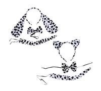 ibasenice Tocados De Animales Dálmatas Adorables para Cosplay y Representaciones Infantiles, Material Duradero, Ligero, 2 Juegos De 3 Piezas, para Actuaciones y Fiestas Infantiles