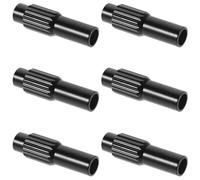 ibasenice Tornillo Ajustador de Cable de Bicicleta 6 Piezas Negro, Aleación de Aluminio, para Cambios Precisos en Bicicletas de Montaña y Carretera, Ajustador de Tensión y Pomo de Palanca