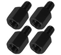 ibasenice Tornillos de Montaje de Metal para Espejos de Motocicleta Negro Diseño de Altura Ajustable, Instalación Fácil para Mejorar la Seguridad en Motos Eléctricas