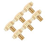 ibasenice Tornillos para Soporte de Saxofón de Latón Dorado Rosca Extendida y Ajuste Fuerte Seguro para Músicos en Presentaciones y Conjuntos Escolares 6 Piezas