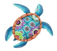 ibasenice Tortuga Ligera Colgante Hierro Pared Decoración de E Azul Resistente y Decoloración para Decoración Exterior E Interior del Hogar
