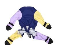 ibasenice Traje de Nieve para Perros con Botas Aislantes y Antideslizantes, Talla M, Diseño Multicolor, Material Elástico y Cómodo para Paseo, Senderismo y Clima Frío Color Color Aleatorio