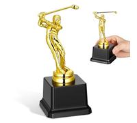 ibasenice Trofeo Decorativo Creativo Superficie Lisa Rebabas de Golf en Color Dorado para Campeón Adecuado para Competencias Infantiles y Manualidades DIY