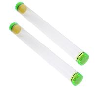 ibasenice Tubo De Almacenamiento Transparente para Flotadores De Pesca Diseño Y Práctico para Accesorios De Pesca para Flotadores De Y Protección Eficaz 2 Piezas*2