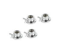 ibasenice Tuerca Antideslizante para Barra de Pesas 2,5 Cm Doble Cierre, Collar de Seguridad para Mancuernas, Set de 4 Piezas, Accesorios para Entrenamiento y Levantamiento de Pesas