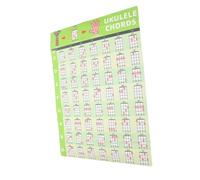 ibasenice Ukelele Chord Chart Poster Para Principiantes Adhesivo De De De Ukelele Guía Visual Herramienta De Aprendizaje Musical Adultos