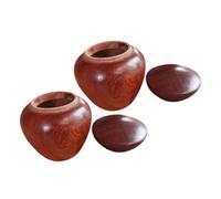 ibasenice Urnas Funerarias Pequeñas De Madera para Cenizas Humanas y Animales, 2 Unidades, 6 Cm, Portátiles y Compactas, para Uso En Diferentes Espacios del Hogar