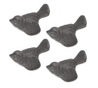 ibasenice Utensilios de Cocina de Hierro Forma de Pájaro, 4 Piezas, para Comida y Bebidas, Compactos Fácil Cuidado, para Cocinar Cocina, Veganos y Embarazadas