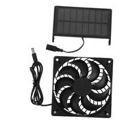ibasenice Ventilador Solar Panel para Ventilación y Enfriamiento Gallineros Invernaderos y Casetas para Mascotas Fácil Instalación y Funcionamiento sin Electricidad
