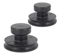 ibasenice Ventosas Para Cuencos Mango De Goma 2 Piezas (40mm 60mm) Elevador De Cuencos Cantores Accesorios De Sonido Para Herramienta De Succión Duradera