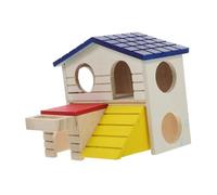 ibasenice Villa para Hámsters Jaula para Hámsters Decoración para Hámsters Escondite para Escalar Hámsters Casa para Chinchillas Hogar para Hámsters Chinchilla Mini Cabaña para Hámsters