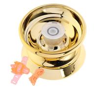 ibasenice Yo-yo de Aleación Profesional para Principiantes, Color Dorado, Tamaño Pequeño, Juega y Mejora la Coordinación Mano-Ojo, Juguete Adecuado para Niños al Aire Libre, Color Aleatorio