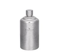 iBasingo Botella de vino de titanio, botellas de whisky, a prueba de fugas, botella portátil para bebidas espirituosas para exteriores y viajes, camping, senderismo para hombres, sin revestimiento