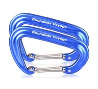 iBasingo Mosquetones Sin Bloqueo Clip Tipo D De Servicio Pesado 12KN Ganchos De Aluminio Clips Quickdraw Wiregate Gancho Para Hebilla De Mochila Camping Hamaca Senderismo Herramienta De Pesca BV1026