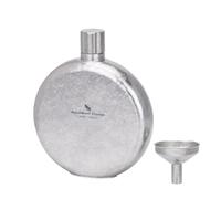 iBasingo Petaca de titanio de 180 ml, multicolor, portátil, redonda, botella de vino y whisky con embudo, a prueba de fugas, petaca para alcohol, ligera para viajes, senderismo, sin revestimiento