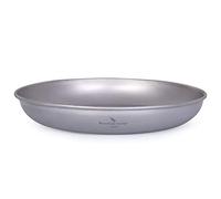 iBasingo Platillo Plato Plato Titanio Set de Platos de Camping Juego de Vajilla Ultraligero con Bolsa de Malla Vajilla para Acampar al aire Libre para Comida Salsa de Frutas