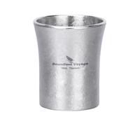 iBasingo Vasos de chupito de titanio puro, irrompibles, minichupitos para whisky, tequila y sake, vasos ultraligeros, ideales para exteriores, camping, hogar (15 ml Ti3080A)