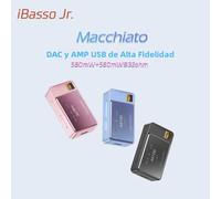 IBasso Jr. Macchiato HIFI DAC USB Portátil, Amplificador de Auriculares, Decodificador CS43131 con Estuche Protector de Cuero PU Blue with Case