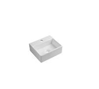 iBathUK | Moderno lavabo cuadrado de cerámica pequeño para guardarropa, para colgar en la pared del baño CA1002
