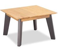 Ibbe Design Cuadrada Marrón Mesa de Café Mesa de Centro Sentosa 70x70 cm de Estilo Nórdico, Moderno y Minimalista, 70x70x45 cm