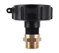 IBC - Adaptador de tubo macho de 3/10.2 cm hembra x 3/10.2 cm GHTmacho, adaptador para mangueras de jardín, grifos, tanques, válvulas, conector de acoplamiento
