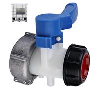 IBC Adaptador Universal para Tanque: Nizirioo Válvula Mariposa Adaptador DN50 (75 mm), Válvula de mariposa Adaptador, IBC Adaptador de tanque de agua universal para grifo de drenaje
