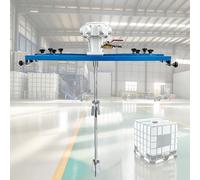 IBC - Agitador de aire, mezclador de mano IBC, mezclador de pintura neumático de 275 galones, hélice plegable, mezclador de soporte, velocidad ajustable 1300 RPM, herramienta de mezcla de máquina de