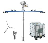 IBC Air Agitator, 265 Gallon Pneumatic Paint Mixer, Paint Stirring Machine for Folding Drill, Power 3/4HP, Adjustment Speed Range 0-1900RPM, Bracket Mixer, Special for IBC Ton Barrels