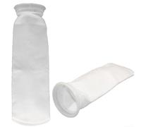 IBC - Bolsa de filtro de nailon para tanque de agua de lluvia, filtro líquido de fieltro de aguja reutilizable apto para alimentos, con parte inferior redonda o plana (filtro de micrones, parte
