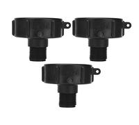 IBC Container Connector G3 / 4 Thread | ABS Plastic Drain Adapter Replacement Valve Fitting | Leak - Protective Design for Industrial Barrels/Water Storage Units | 3Pcs Kit (S60-2"NPS)