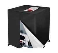 IBC Cubierta para Depósito de Agua 1000 litros, 210D Funda Depósito Agua, Cremallera Reforzada 120×100×116cm, Antipolvo Anti UV, Lona Cubierta Protectora (Black)